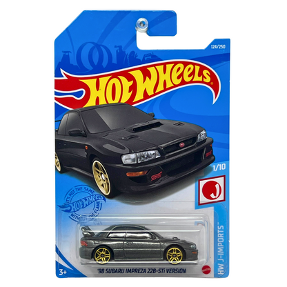 Hot Wheels HW J-Imports 1998 Subaru Impreza 22B-STi Version JDM 1:64 Diecast