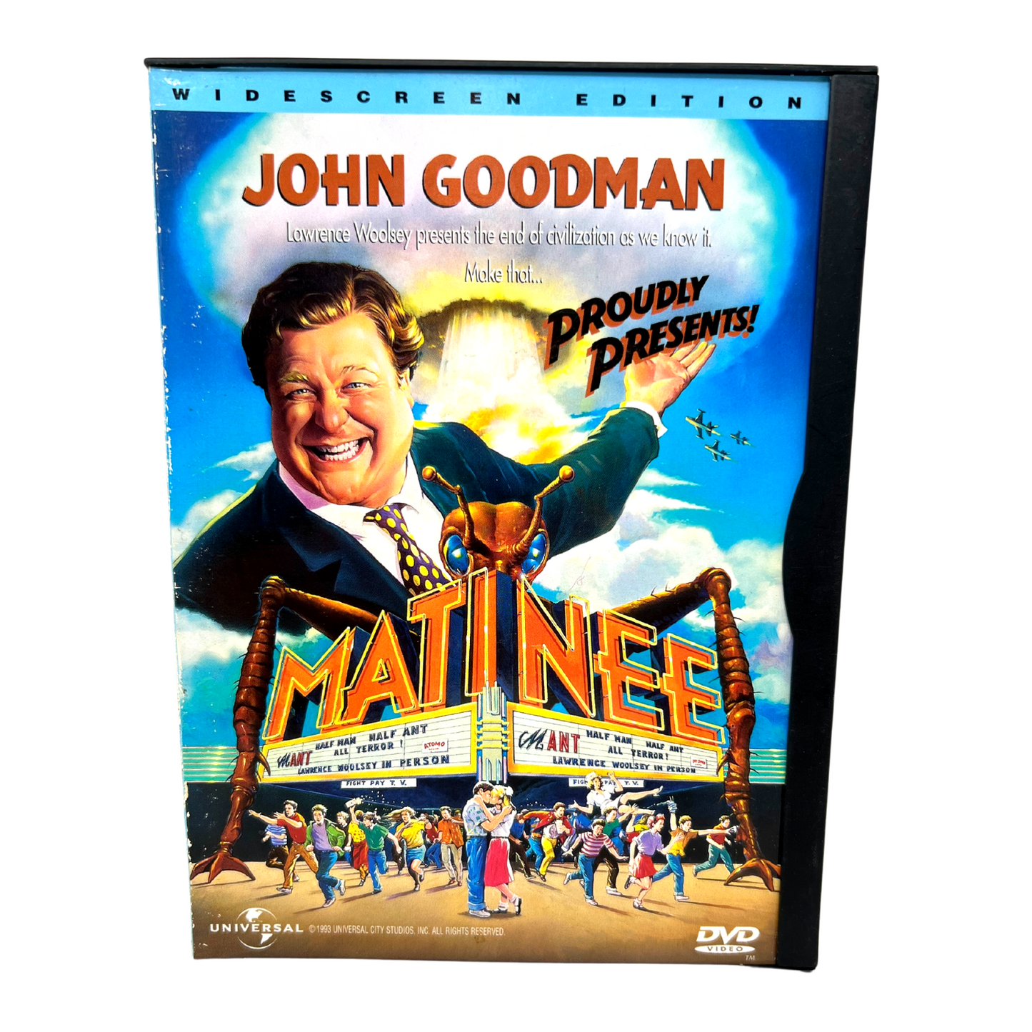 Matinee (DVD, 1998) John Goodman Cathy Moriarty Comedy Good Condition!!!