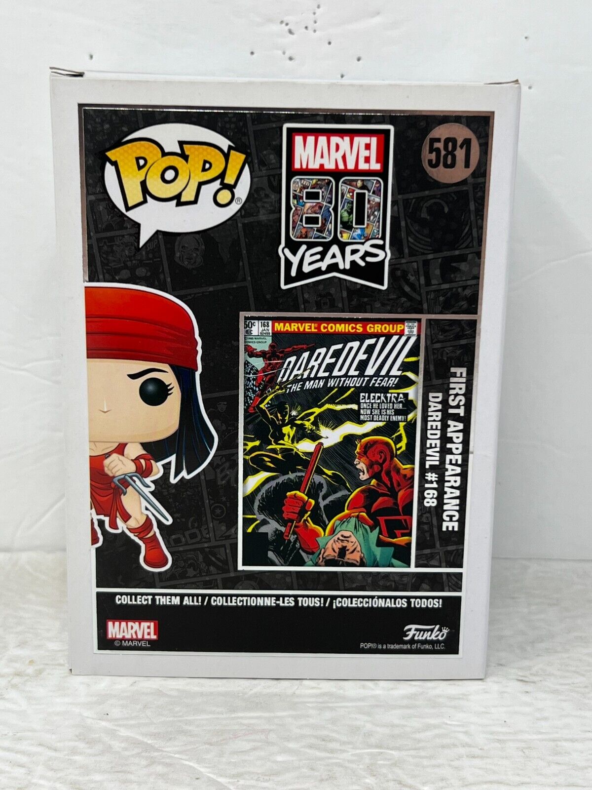 Funko Pop! Marvel 80 Years #581 Elektra Special Edition Bobble-Head Vaulted