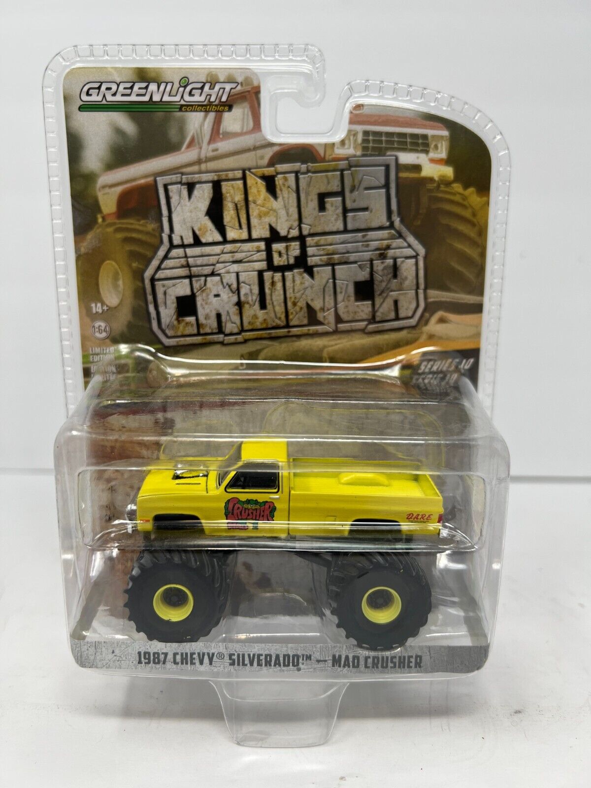 Greenlight Kings of Crunch Series 10 Chevy Silverado Mad Crusher 1:64 Diecast