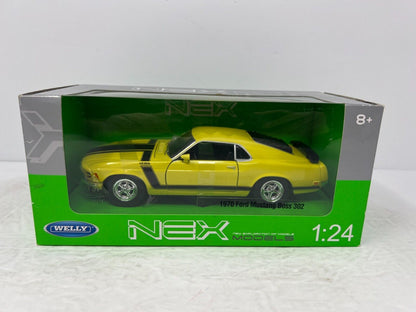 WELLY NEX Models 1970 Ford Mustang Boss 302 1:24 Diecast