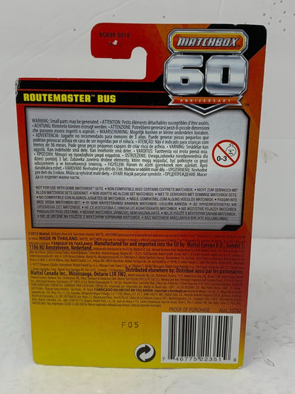 Matchbox 60th Anniversary Routemaster Bus 1:64 Diecast CHASE