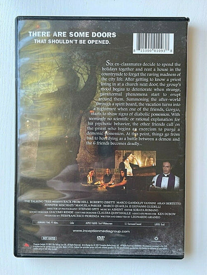 Back From Hell (DVD, 2012) Roberto Zibetti Horror Good Condition!!!