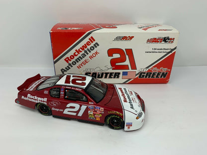 Action Nascar #21 Jeff Green & Jay Sauter Rockwell Automation Chevy 1:24 Diecast