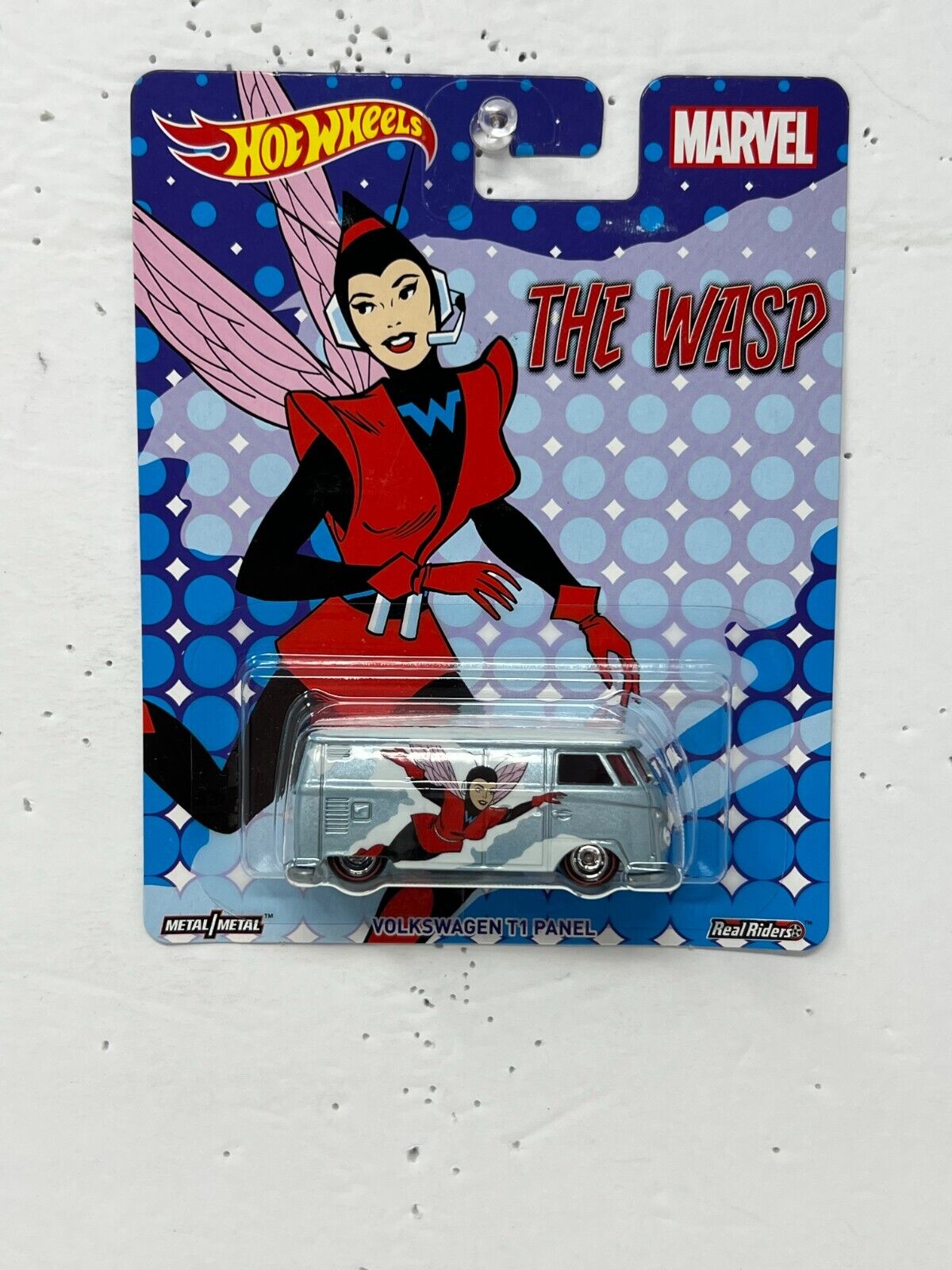 Hot Wheels Marvel The Wasp Volkswagen T1 Panel Real Riders 1:64 Diecast V2