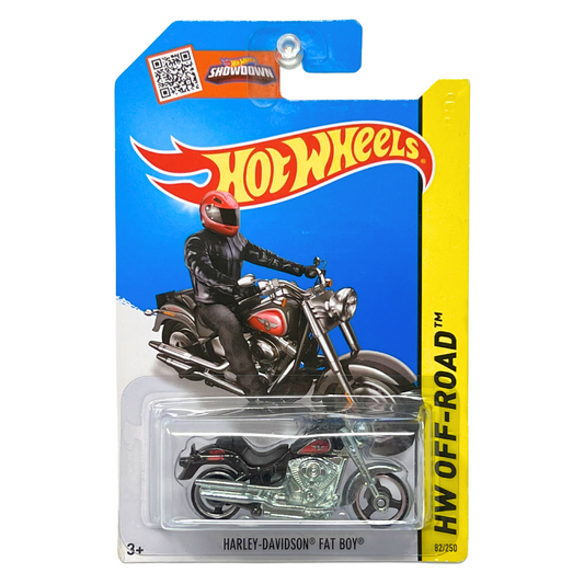 Hot Wheels HW Off-Road Harley-Davidson Fat Boy Motorcycle 1:64 Diecast