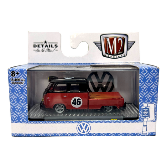 M2 Machines 1960 Volkswagen Double Cab Truck USA Model R69 1:64 Diecast