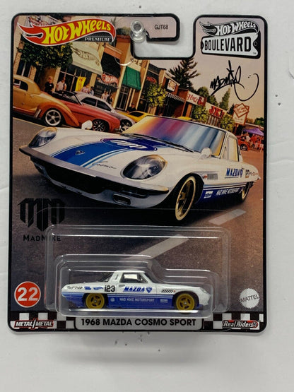 Hot Wheels Premium Boulevard Mad Mike 1968 Mazda Cosmo Sport 1:64 Diecast