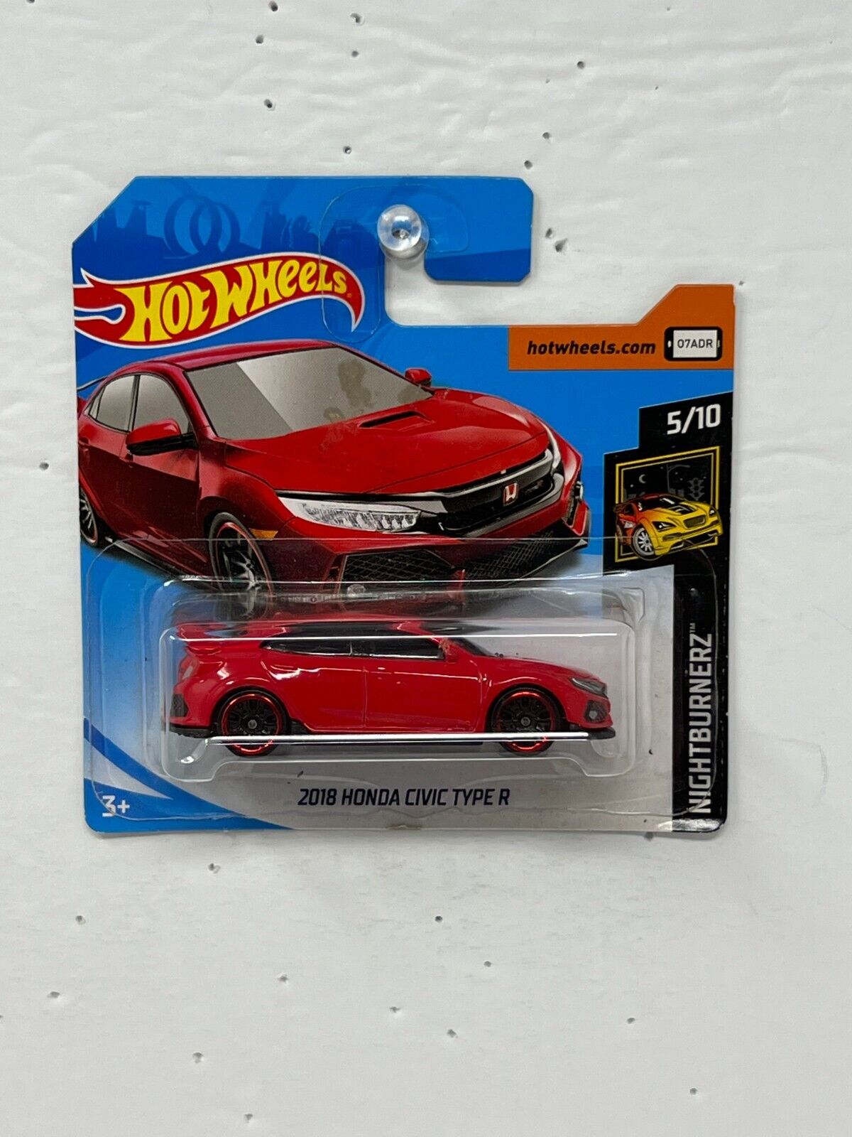 Hot Wheels Nightburnerz 2018 Honda Civic Type R JDM 1:64 Diecast Short Card