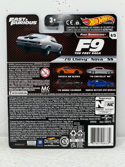 Hot Wheels Premium Fast & Furious Fast Superstars '70 Chevy Nova SS 1:64 Diecast