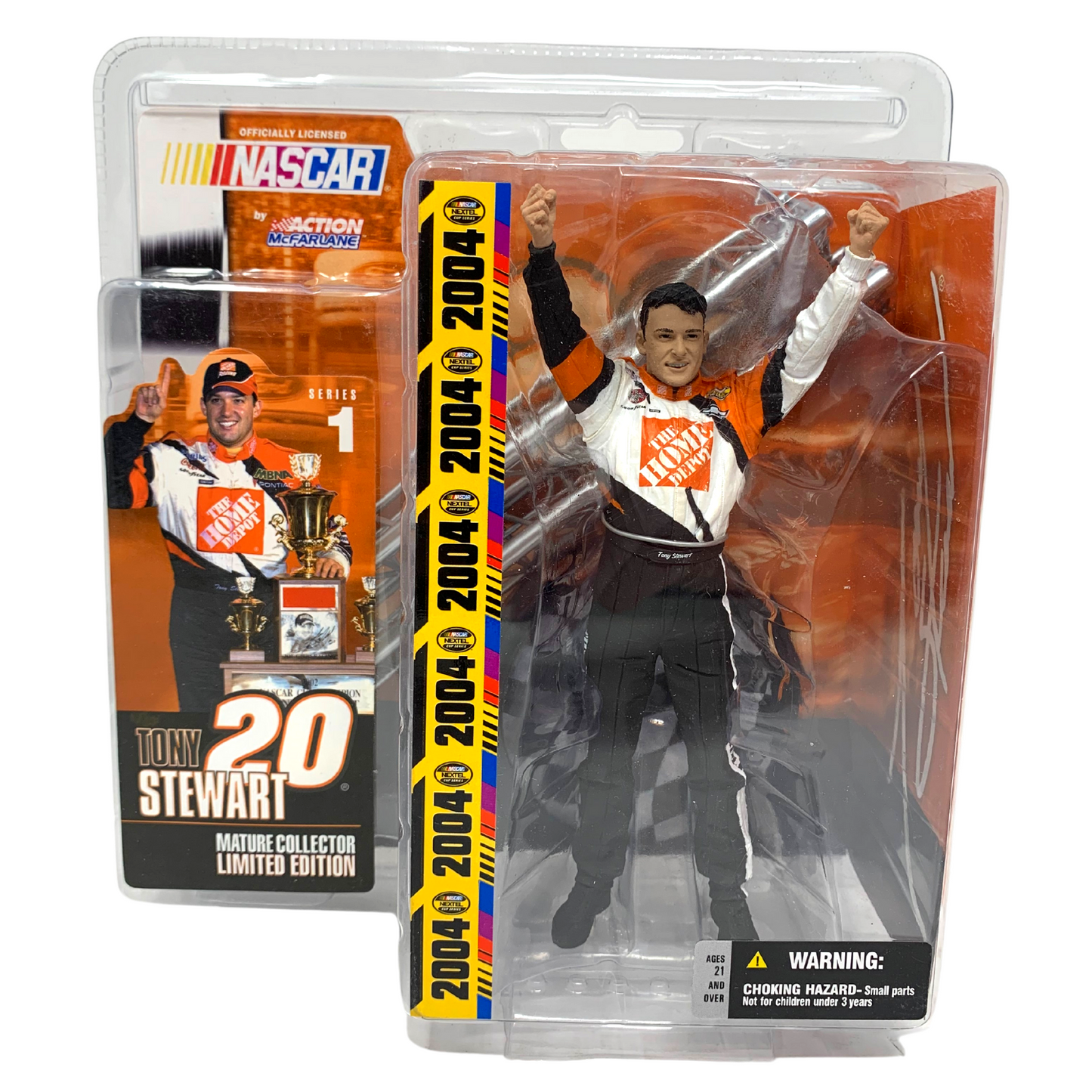 Action Nascar #20 Tony Stewart Home Depot Reverse Paint 1:24 Diecast & Figure