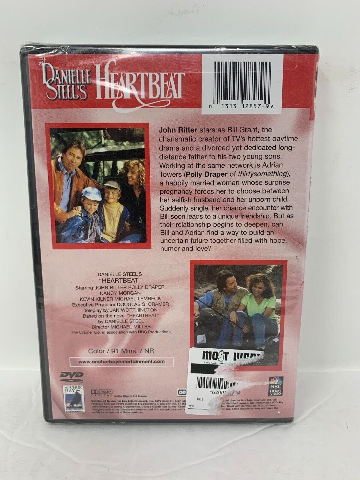 Danielle Steel's Heartbeat (DVD, 2005) John Ritter Drama New and Sealed Rare OOP