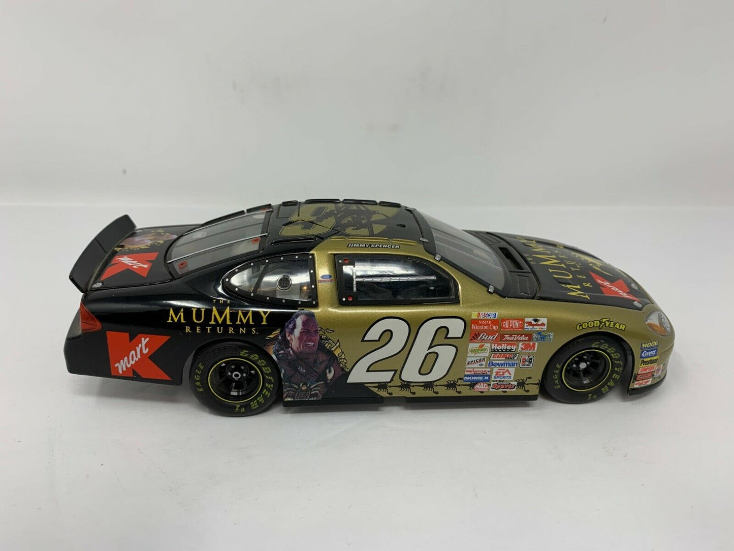 Team Caliber Preferred Nascar #26 Jimmy Spencer The Mummy Returns 1:24 Diecast