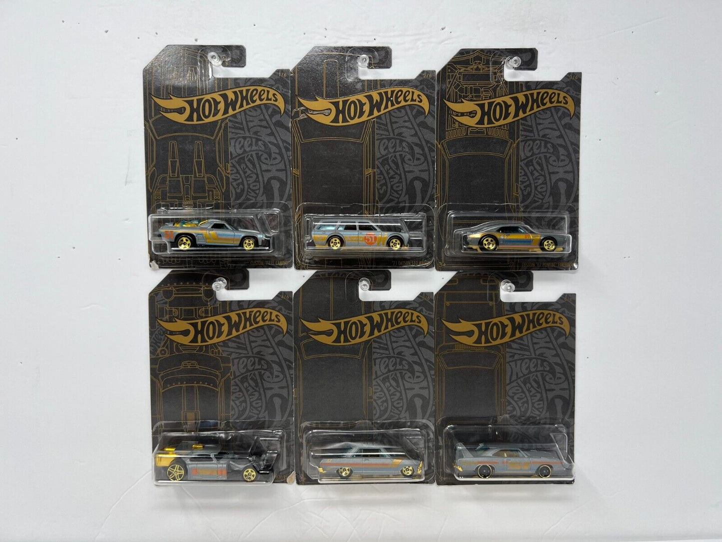 Hot Wheels Satin and Chrome Series 1:64 Diecast Car Set of 6