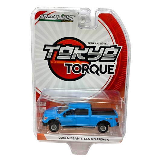 Greenlight Tokyo Torque Series 7 2018 Nissan Titan XD Pro-4X 1:64 Diecast