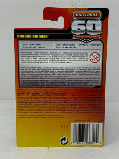 Matchbox 60th Anniversary Ground Grinder 1:64 Diecast