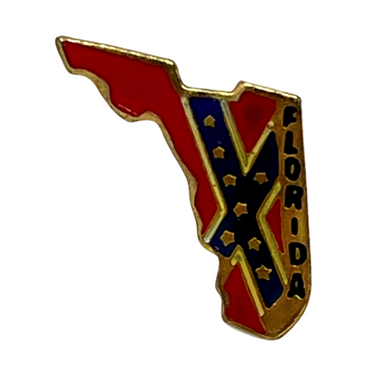 Florida State Map Cities & States Lapel Pin P2