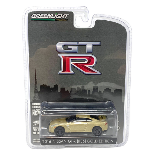 Greenlight GTR 2016 Nissan GT-R (R35) Gold Edition 1:64Diecast