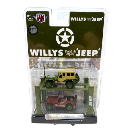 M2 Machines Auto-Lift Willys 1944 Jeep MB 1:64 Diecast