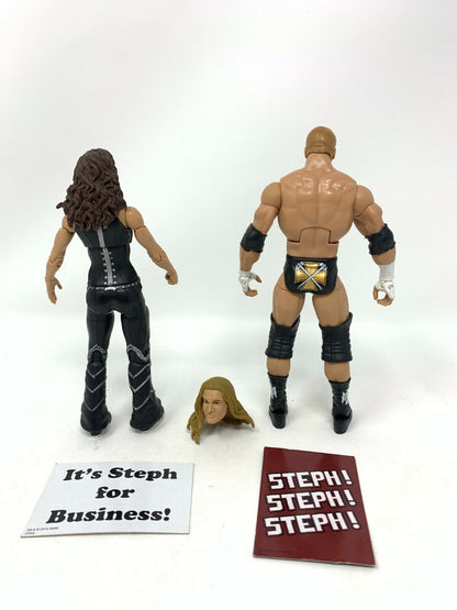 WWE Triple H & Stephanie McMahon Elite Collection Wrestling Action Figures