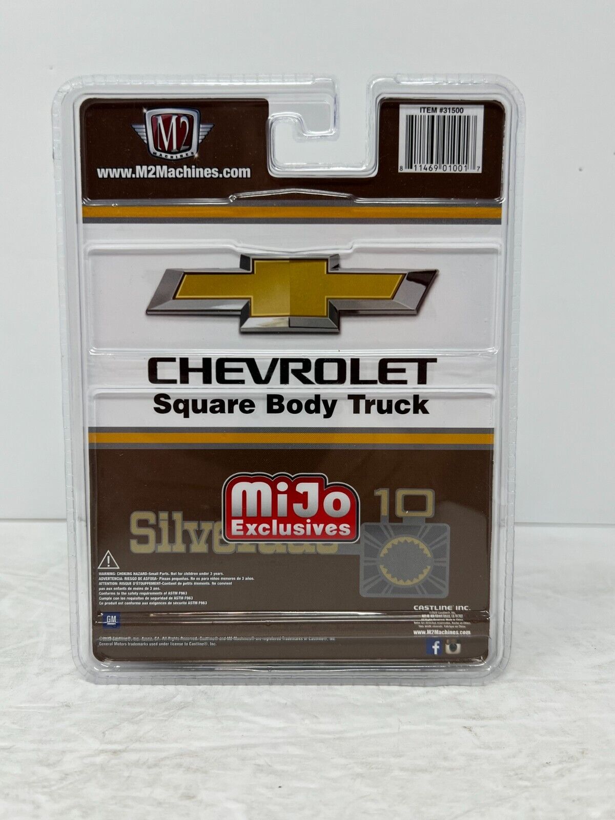 M2 Machines Mijo Square Body Truck 1975 Chevrolet Silverado 1:64 Diecast