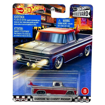 Hot Wheels Premium Boulevard Custom '62 Chevy Pickup 1:64 Diecast