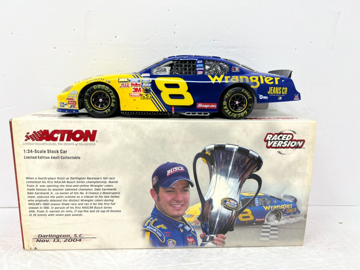 Action Nascar #8 Martin Truex Jr. Wrangler Retro Raced Version 2004 1:24 Diecast