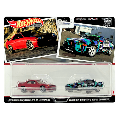 Hot Wheels Premium Larry Chen Nissan Skyline GT-R (BNR32) 2-Pack 1:64 Diecast