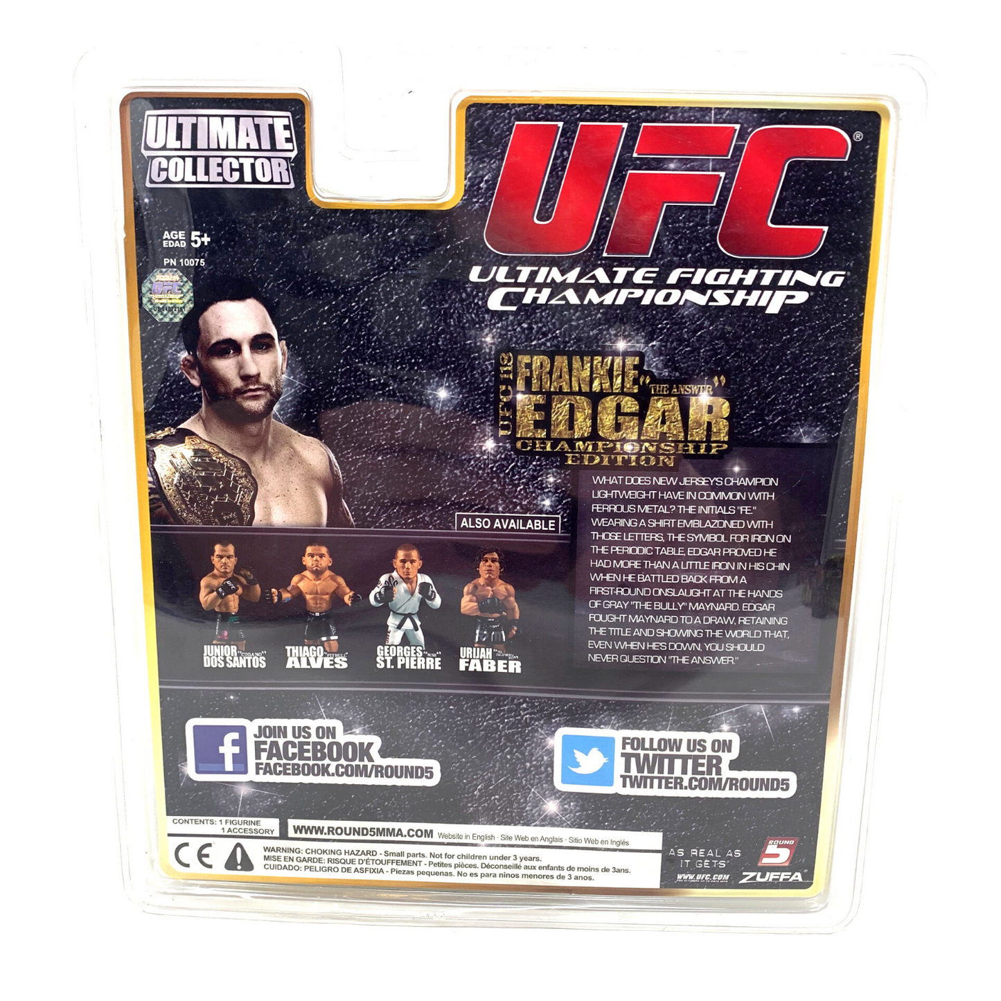 Round 5 UFC Frankie “The Answer” Edgar Ultimate Collector UFC 118 Action Figure