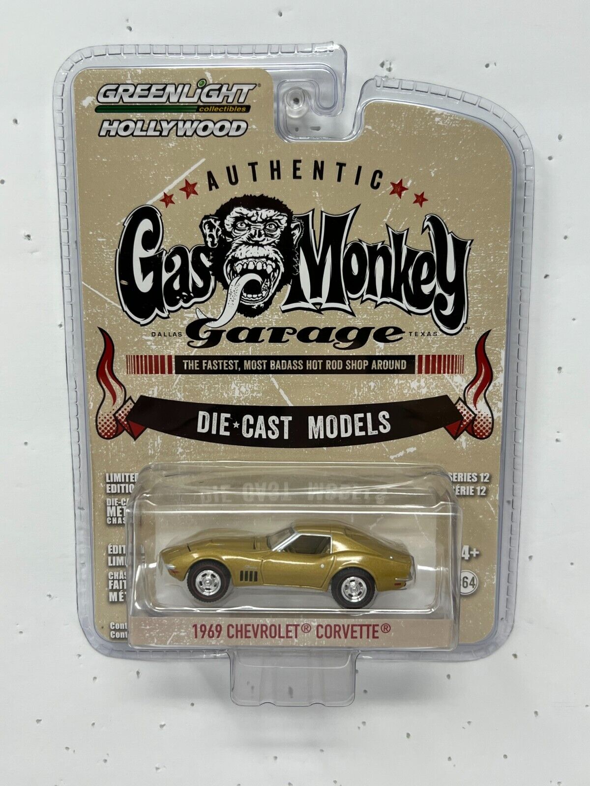Greenlight Hollywood Gas Monkey Garage 1969 Chevrolet Corvette 1:64 Diecast
