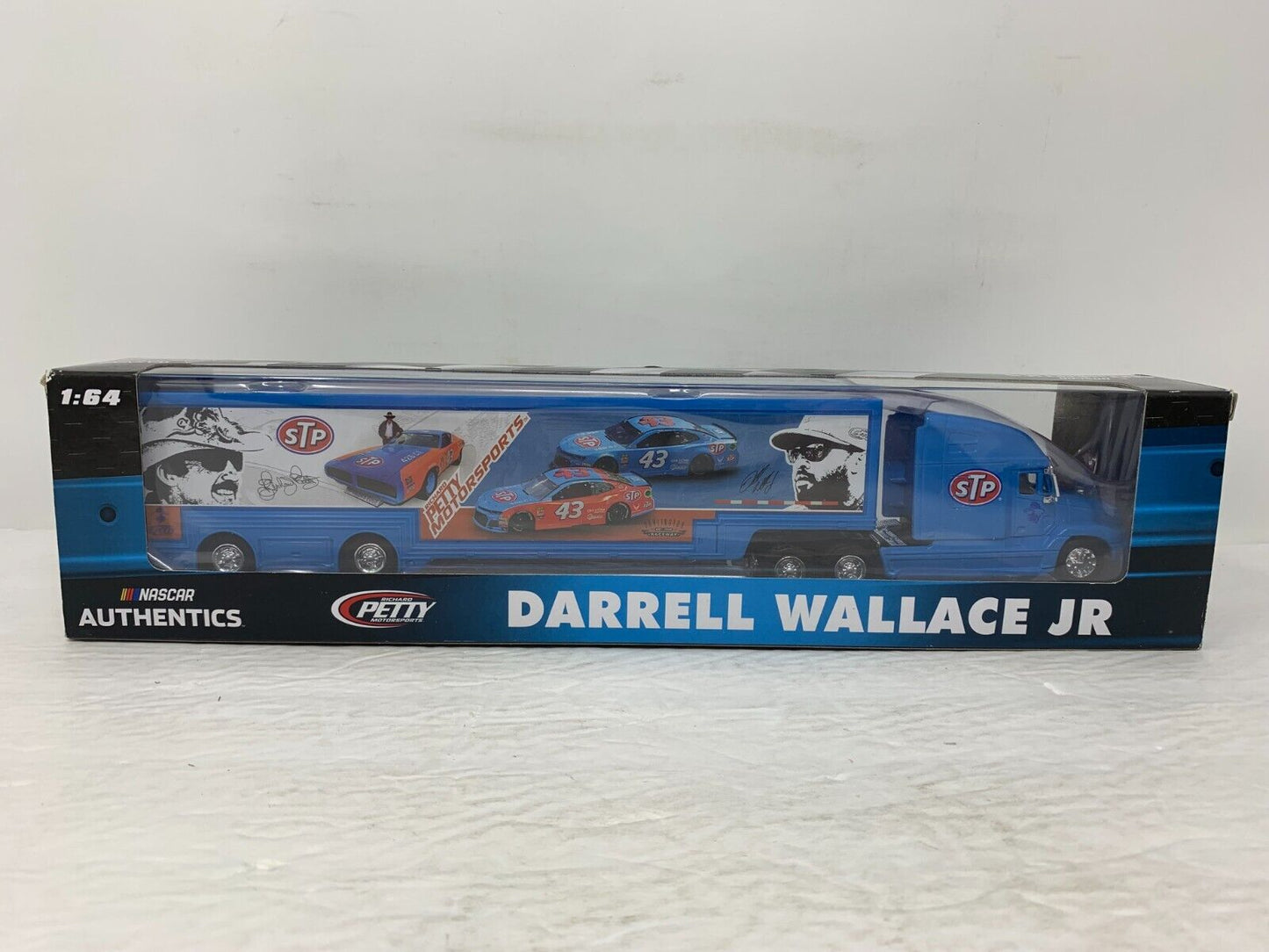 Nascar Authentics #43 STP Darrell Wallace Jr. Transport Hauler 1:64 Diecast