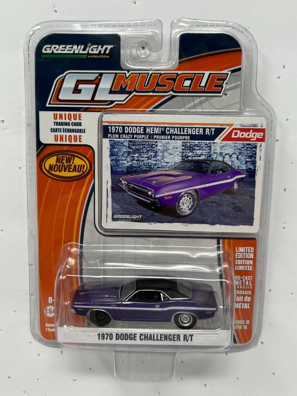 Greenlight GL Muscle 1970 Dodge Challenger RT 1:64 Diecast