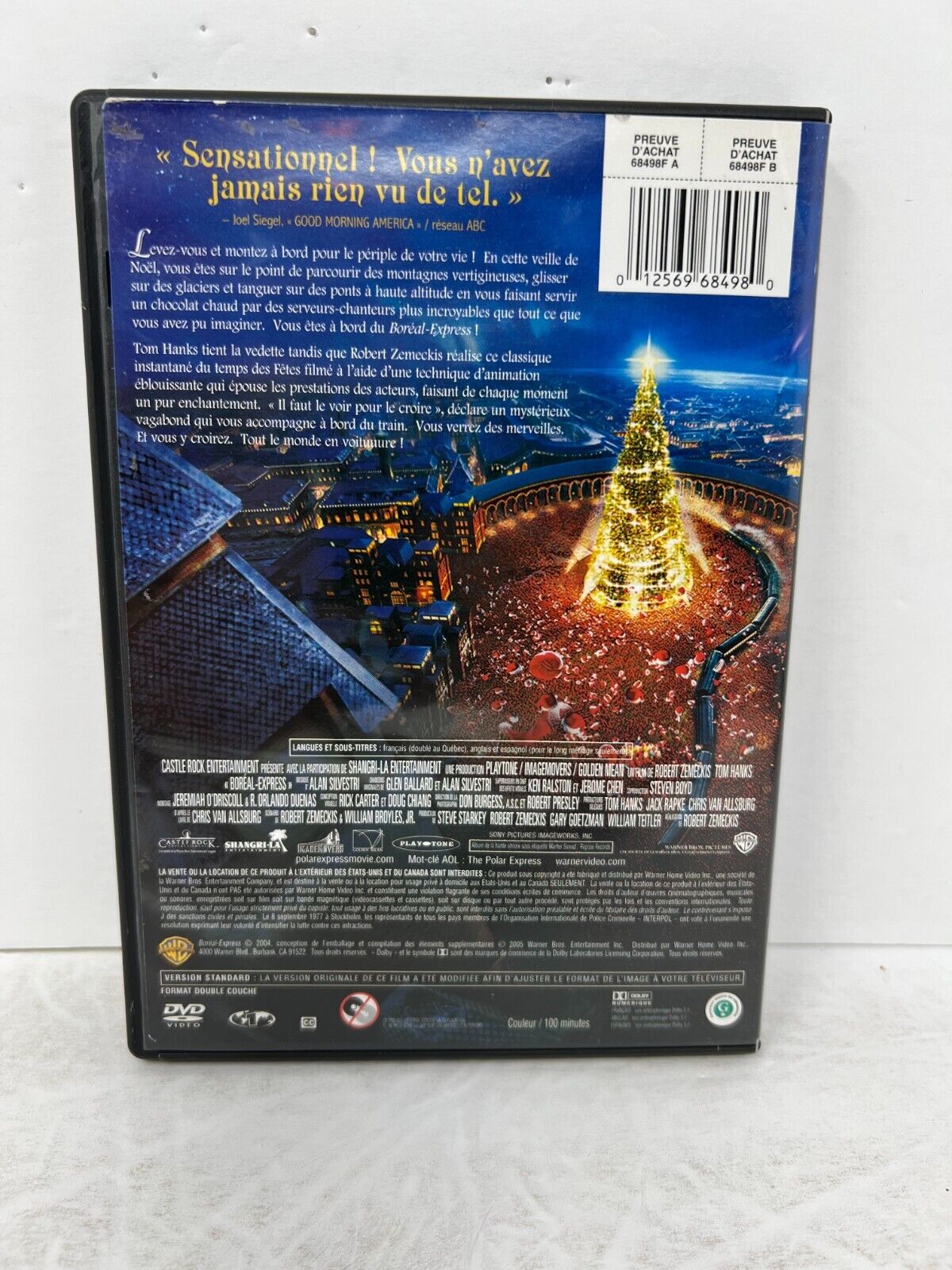 The Polar Express (DVD, 2005) Family Adventure Tom Hanks Good Condition!!!