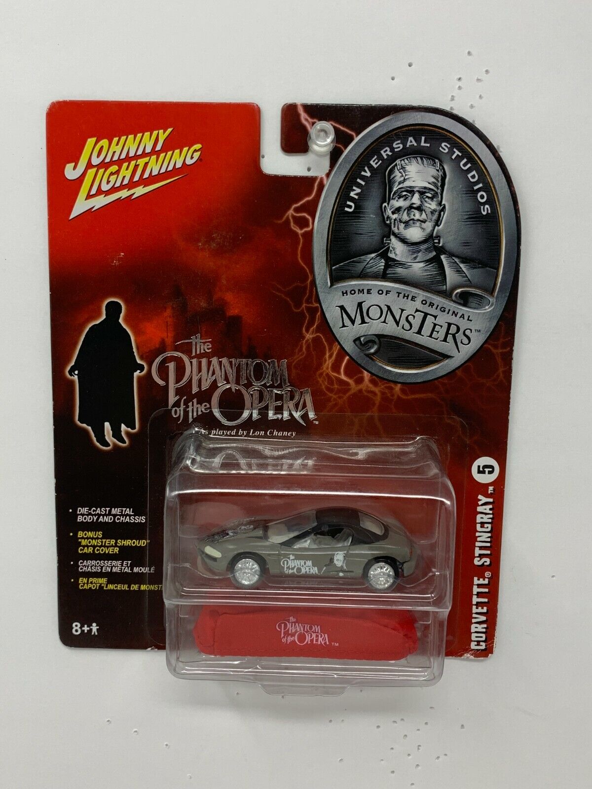 Johnny Lightning Monsters Phantom of the Opera Corvette Stingray 1:64 Diecast