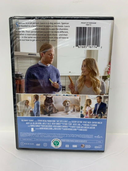 Like Cats & Dogs (DVD, 2019) Hallmark Cassidy Gifford Drama New and Sealed!!!