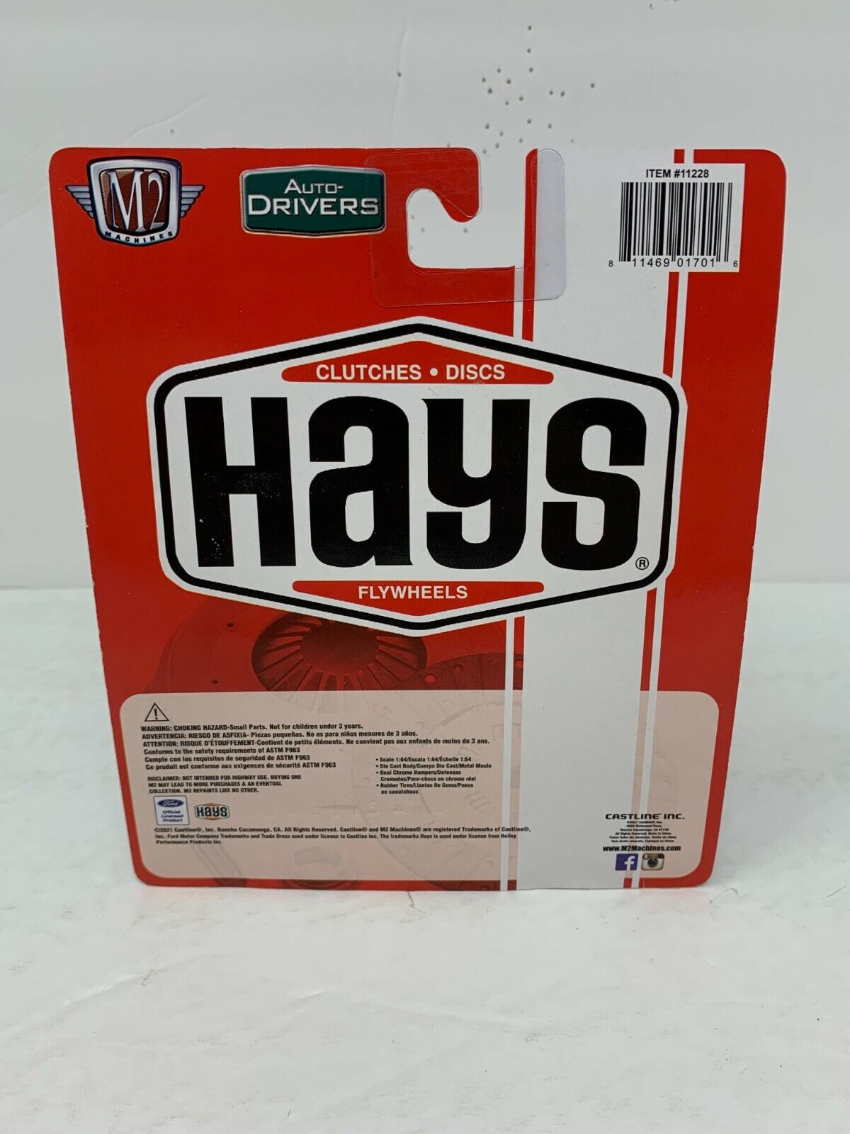 M2 Machines Hays 1966 Ford Mustang Fastback 2+2 289 R79 1:64 Diecast