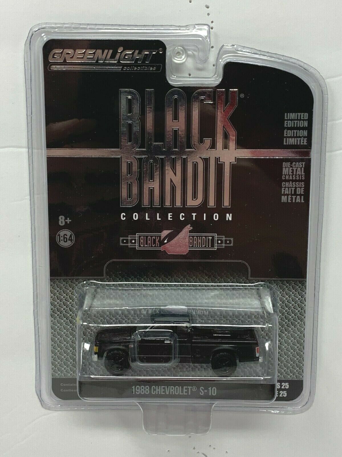 Greenlight Black Bandit Collection 1988 Chevrolet S-10 1:64 Diecast