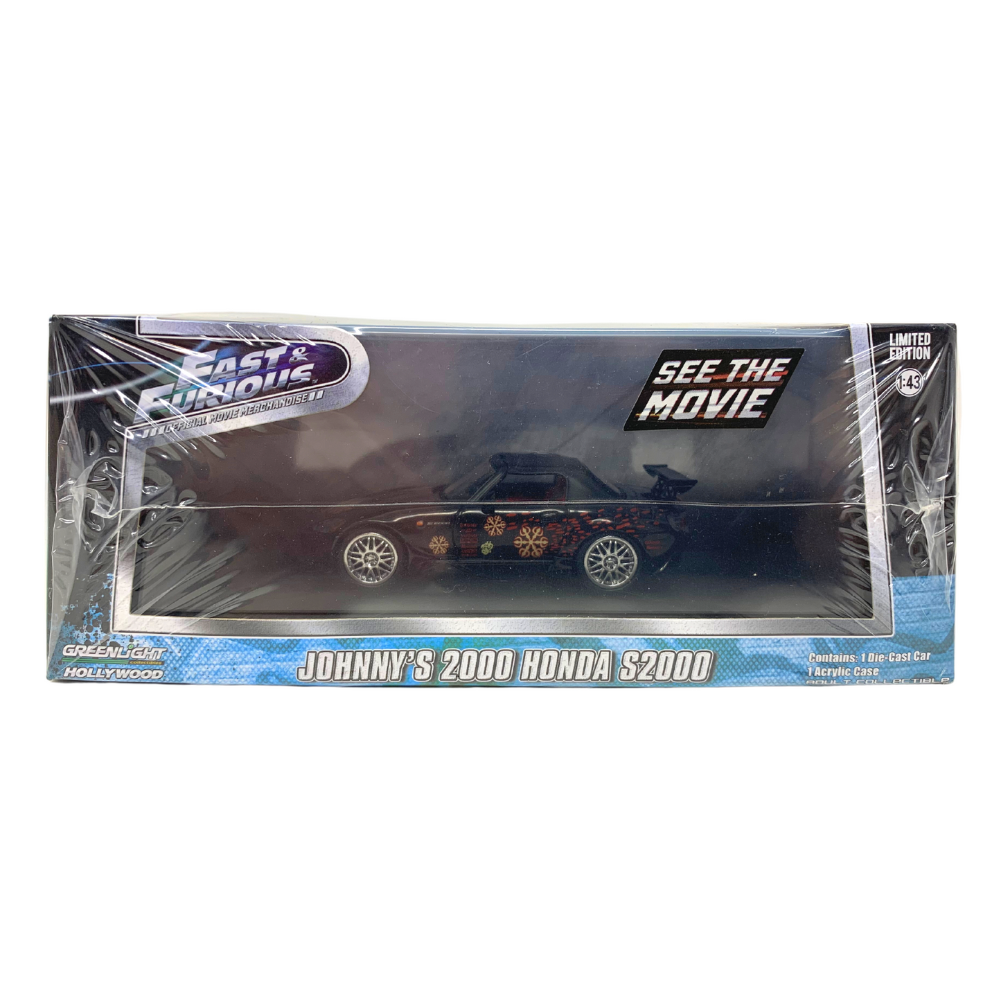 Greenlight Hollywood Fast & Furious Johnny's 2000 Honda S2000 1:43 Diecast
