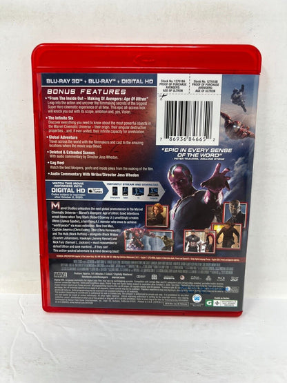 Avengers Age of Ultron (Blu-ray 3D, 2015) Marvel Good Condition!!!