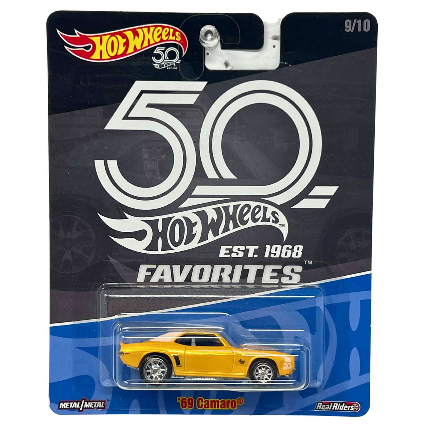 Hot Wheels 50 Favorites '69 Camaro Real Riders 1:64 Diecast