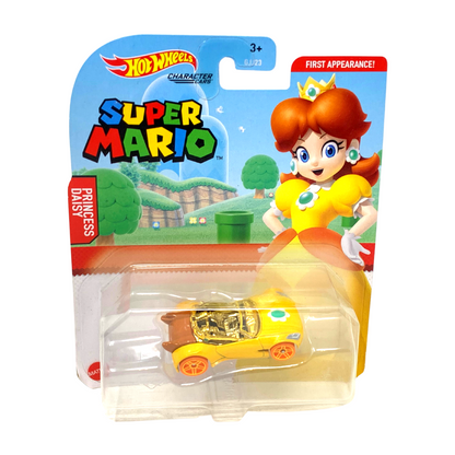 Hot Wheels Super Mario Character Cars Princess Daisy 1:64 Diecast