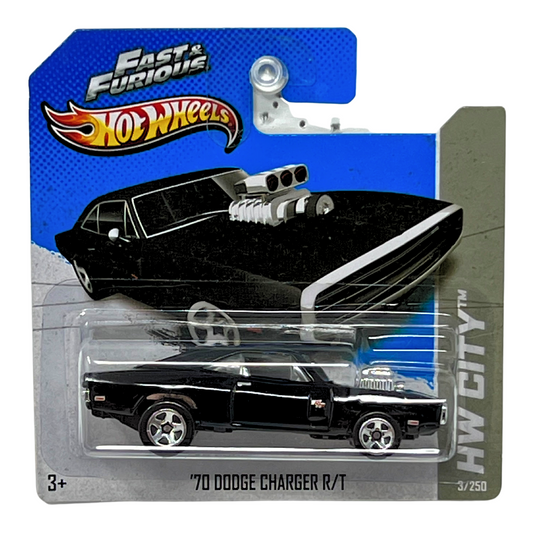 Hot Wheels HW City Fast & Furious '70 Dodge Charger R/T 1:64 Diecast Short Card