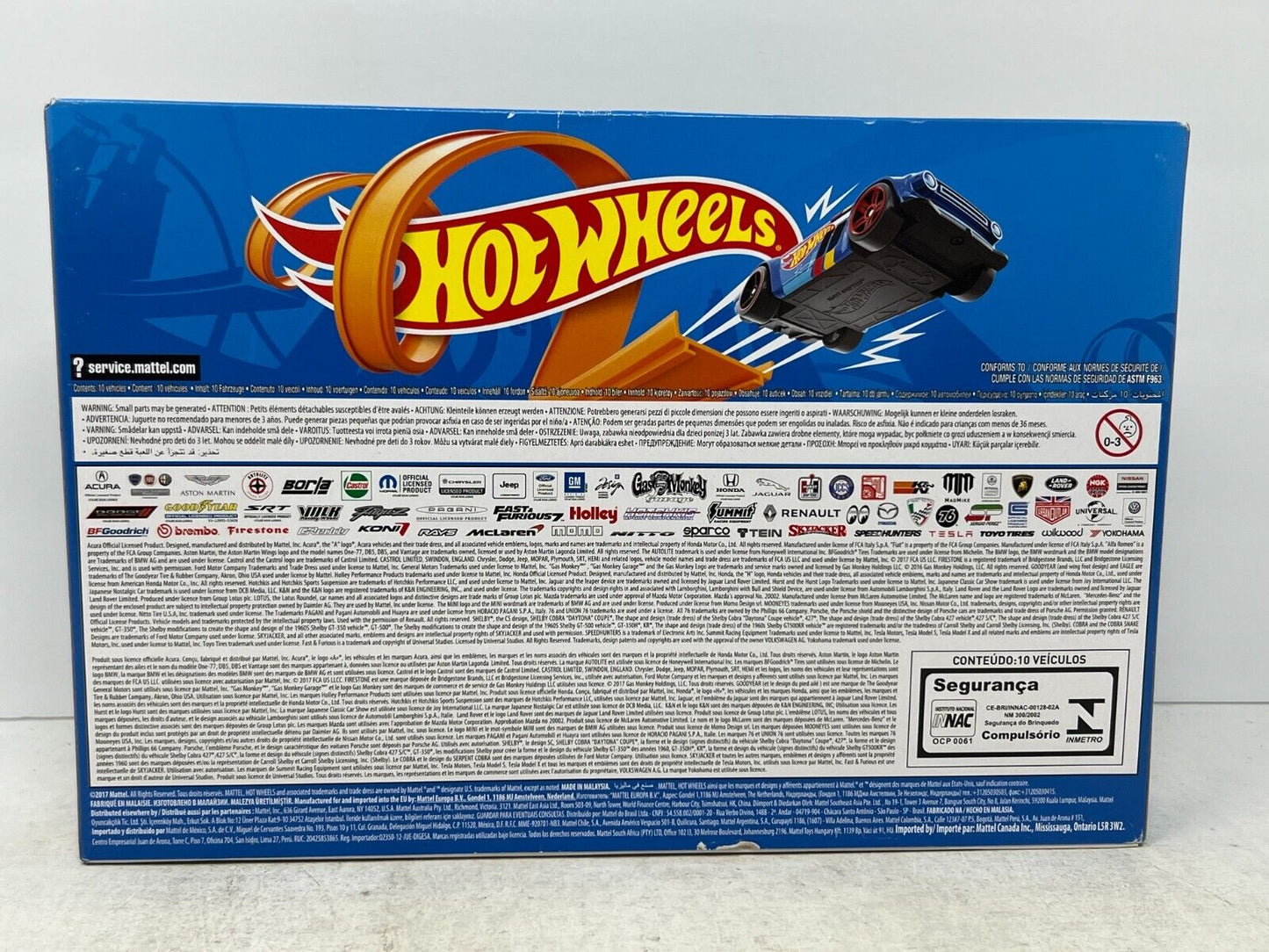 Hot Wheels 2017 10-Pack 1:64 Diecast Combo Set