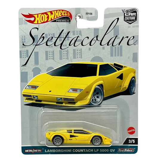 Hot Wheels Premium Spettacolare Lamborghini Countach LP 5000 QV 1:64 Diecast