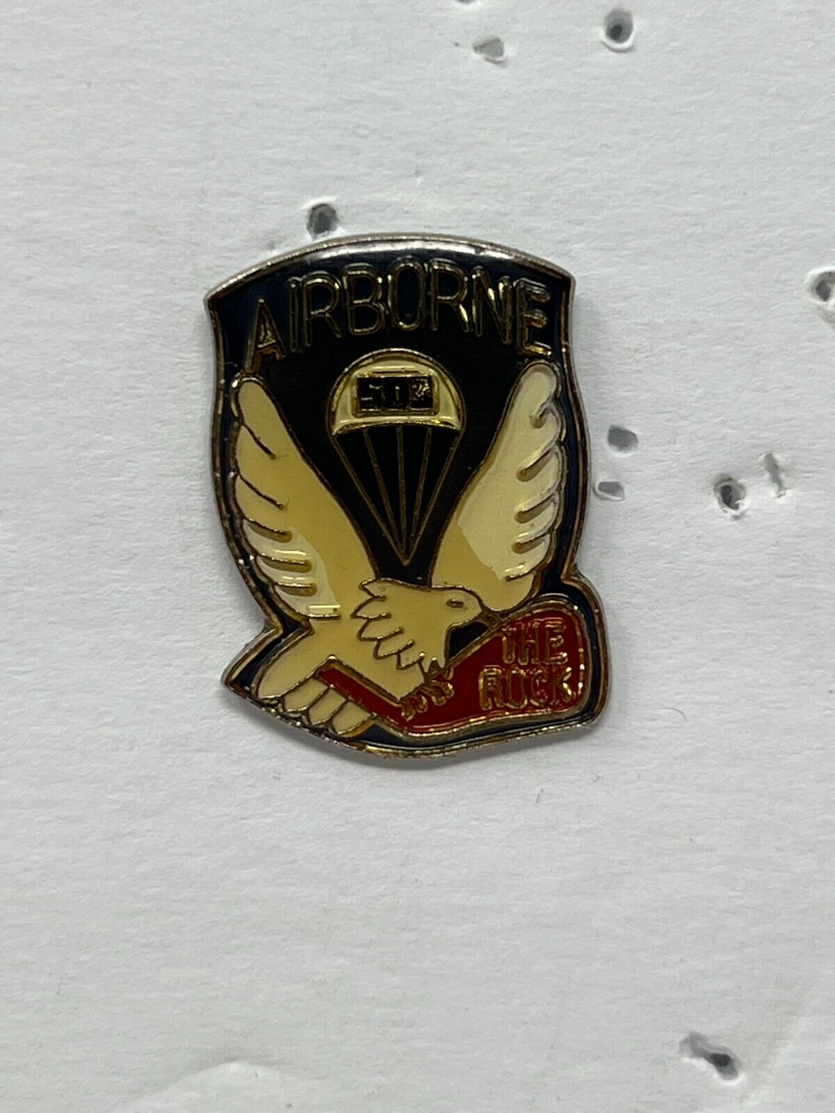 United States Army 503rd Parachute Infantry The Rock Militaria Lapel Pin