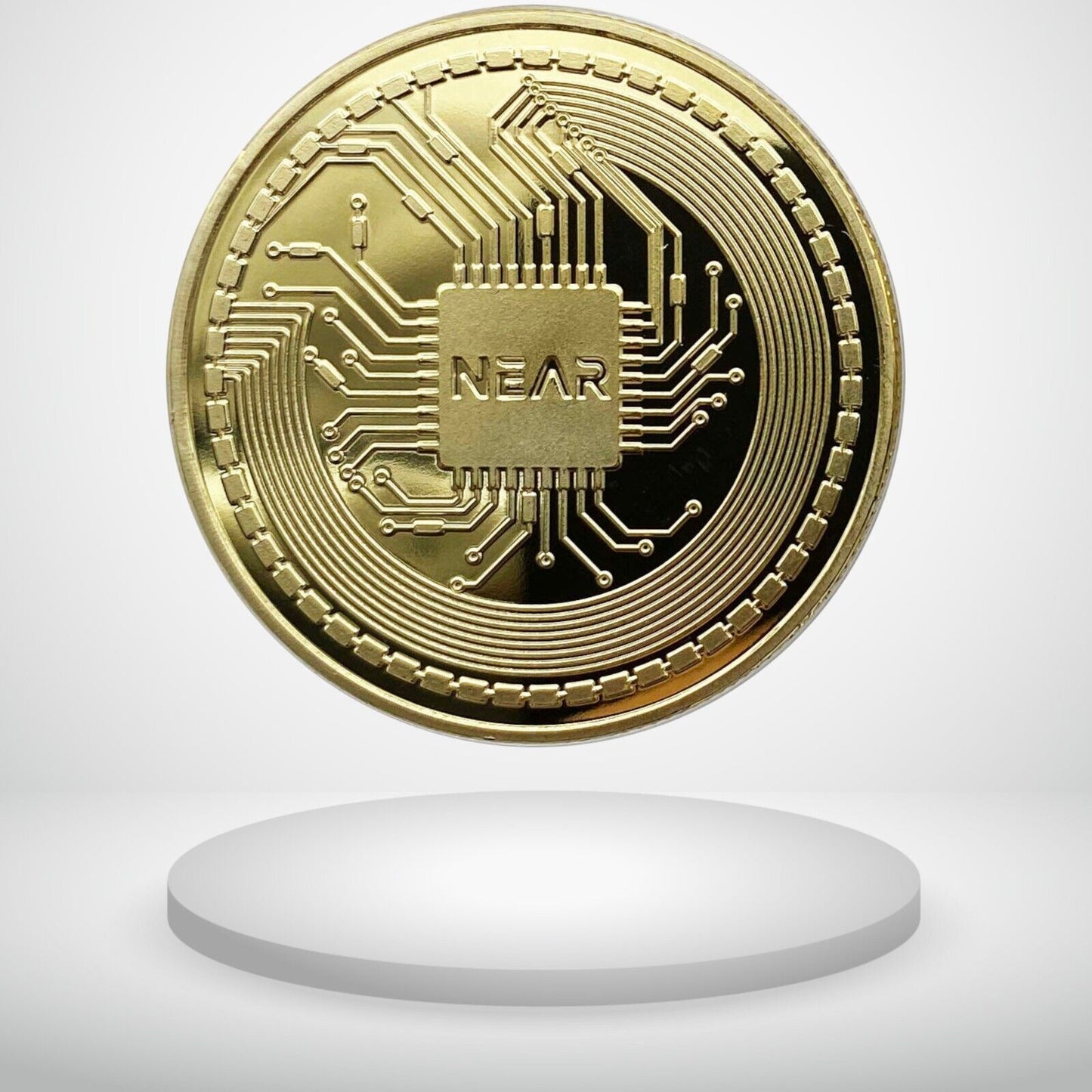 NEAR Protocol 18K Gold Plated 2022 Edition Physical Crypto Coin Novelty Souvenir