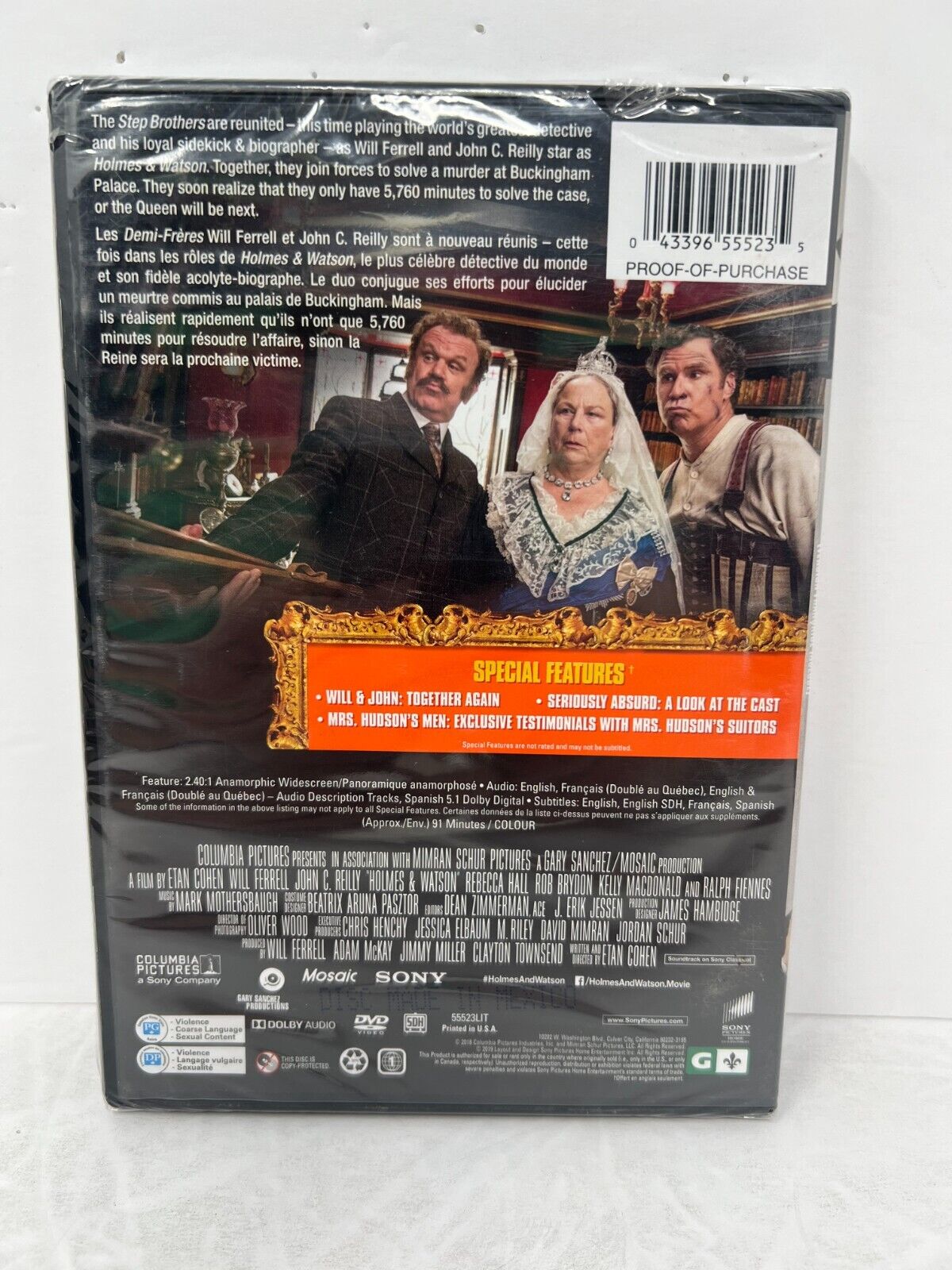 Holmes & Watson (DVD, 2019) Comedy ***Sealed but loose disc inside case.***