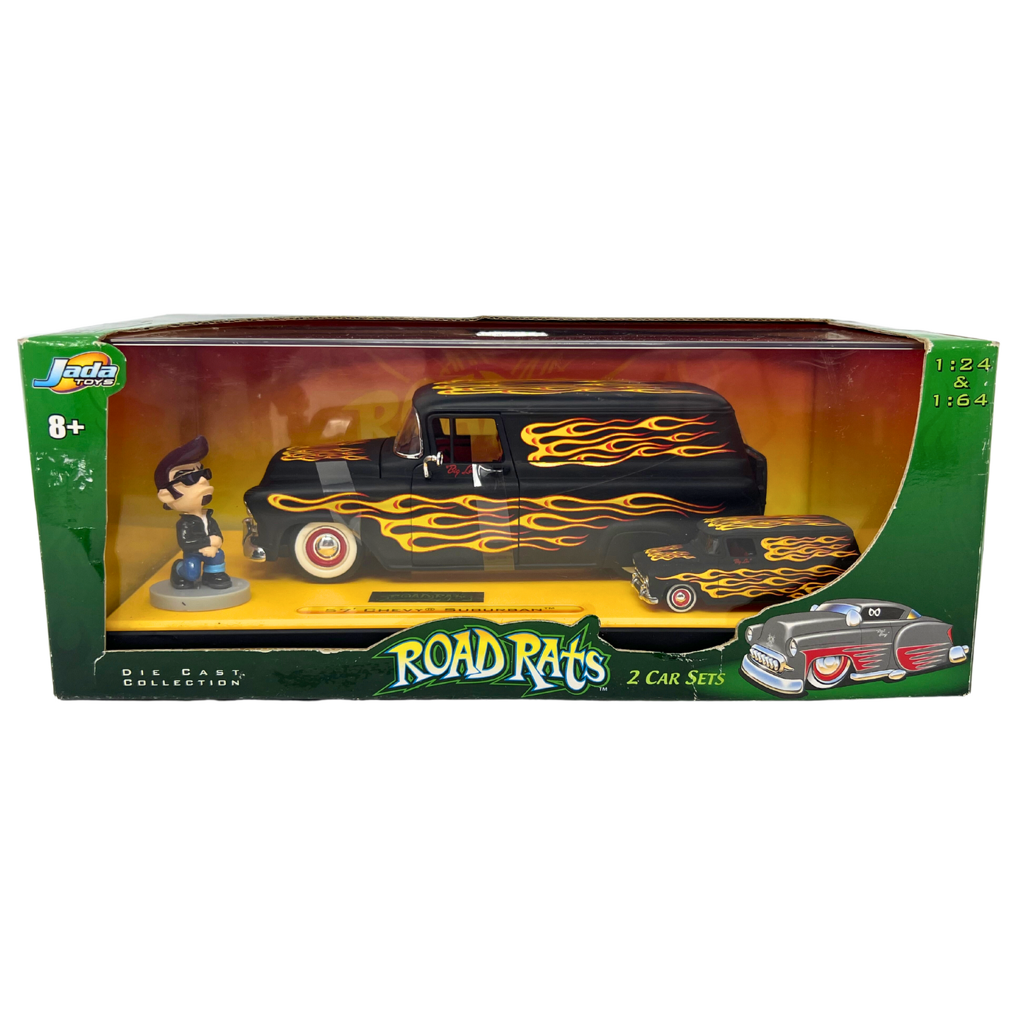 Jada Road Rats 1957 Chevy Suburban 2 Car Sets 1:24 & 1:64 Diecast