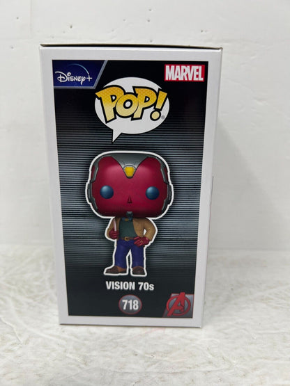 Funko Pop! Marvel Studios Wanda Vision #718 Vision 70s EB Exclusive Bobble-Head