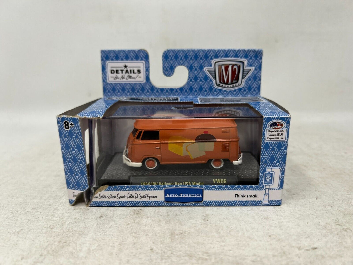 M2 Machines Auto-Thentics 1960 VW Delivery Van USA Model VW06 1:64 Diecast